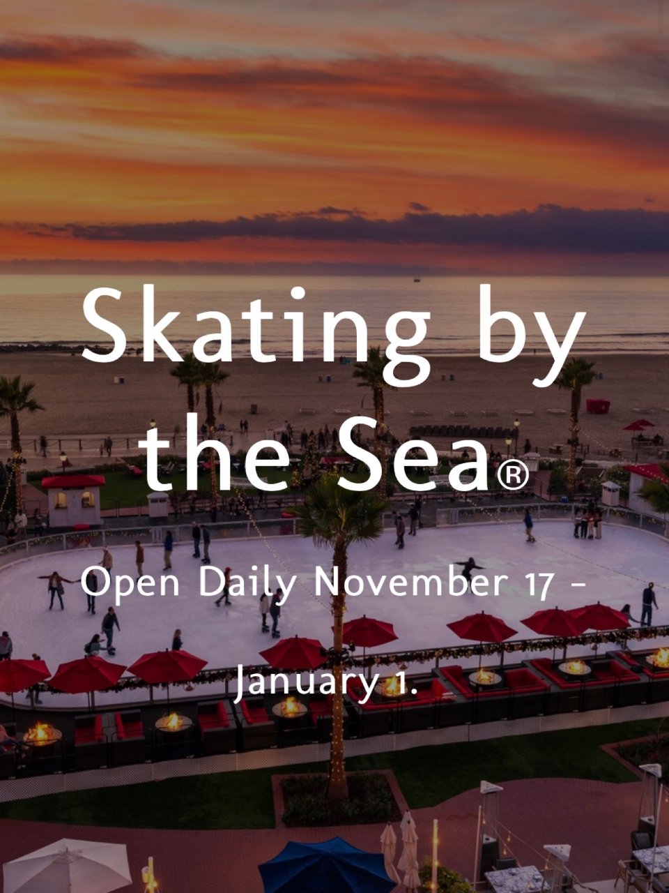 SD冬日限定🎄⛸️ 边滑冰边看海上落日的...