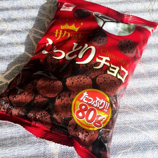 【日本直邮】RISKA 粟米脆小饼 巧克力味 80g加量版 - 亚米