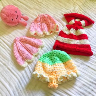 【手工DIY】5⃣️宝宝的帽子们🎩...