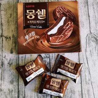 零食推荐：韩国Lotte的奶油夹心巧克力...
