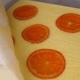 让你馋的流口水的-香橙蛋糕卷...