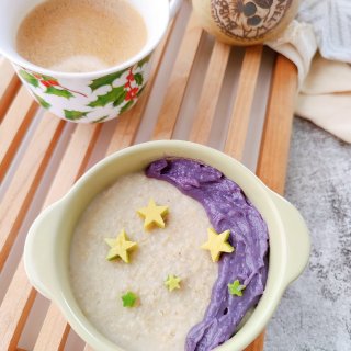 月饼节早餐-紫薯燕麦粥...