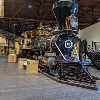 打卡加州铁路博物馆...