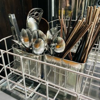 亚麻好物不锈钢筷子架：节约洗碗机空间...