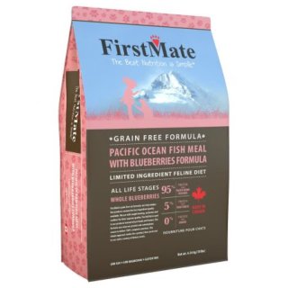 FIRSTMATE Pacific Ocean Fish Meal with Blueberries Formula Limited Ingredient Diet Grain-Free Dry Cat Food, 3.96-lb bag - Chewy.com