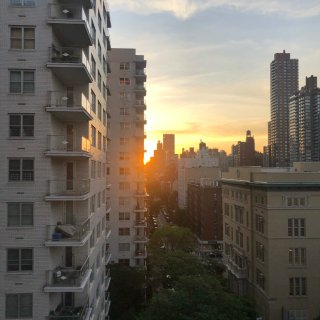 随手夕阳🌇曼哈顿的落日...