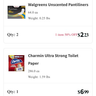 Walgreens Unscented Pantiliners | Walgre