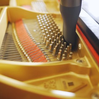 带刷子的吸头适合吸钢琴,用最大档可以隔着弦,吸里面的灰尘