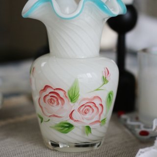 Fenton 芬顿中古玻璃花瓶...