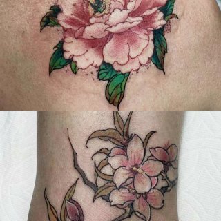 小图花卉系列纹身...