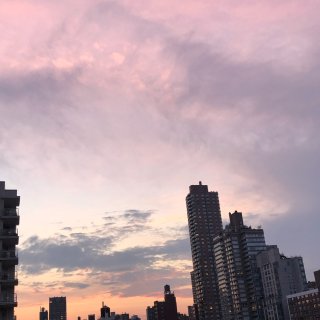 随手夕阳🌇曼哈顿的落日...