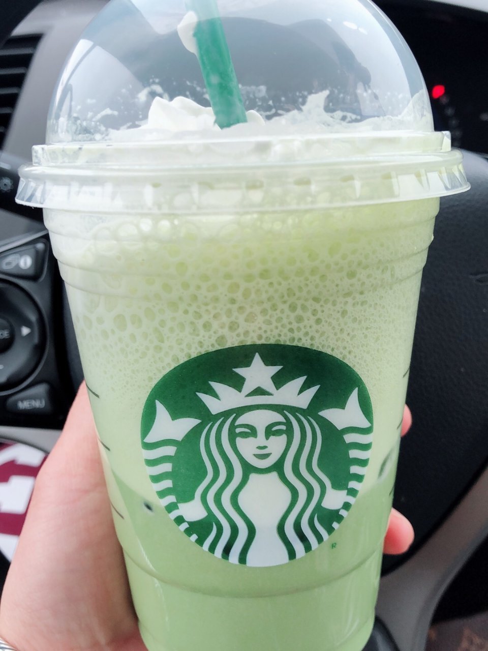 立个flag,Starbucks 星巴克,Green tea latte,Green tea frap