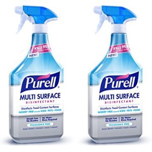 PURELL Multi Surface Disinfectant Spray – Fragrance Free, 28 oz. Spray Bottle (Pack of 2)