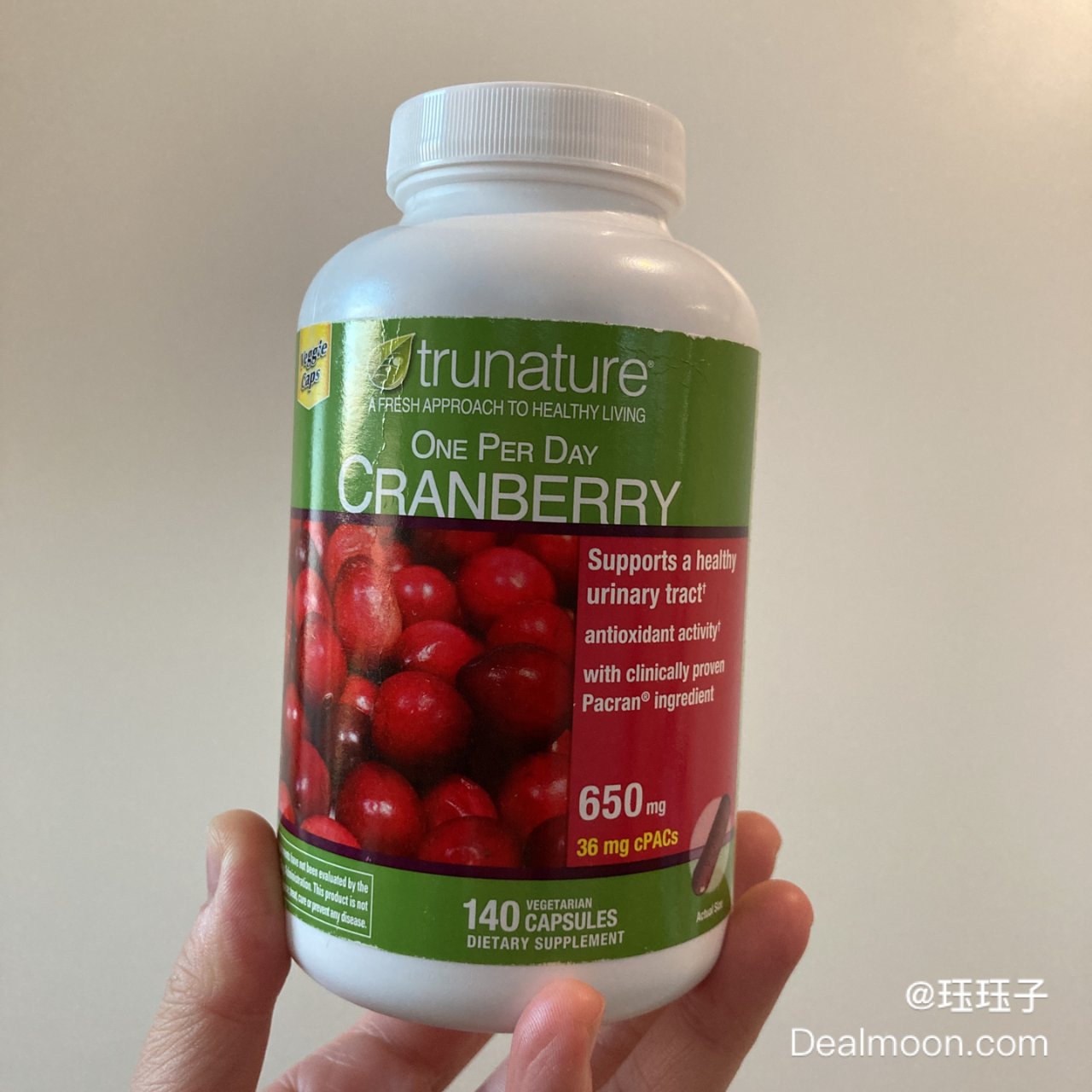 TRUNATURE,Costco,trunature Pacran Cranberry 650 mg., 140 Vegetarian Capsules | Costco