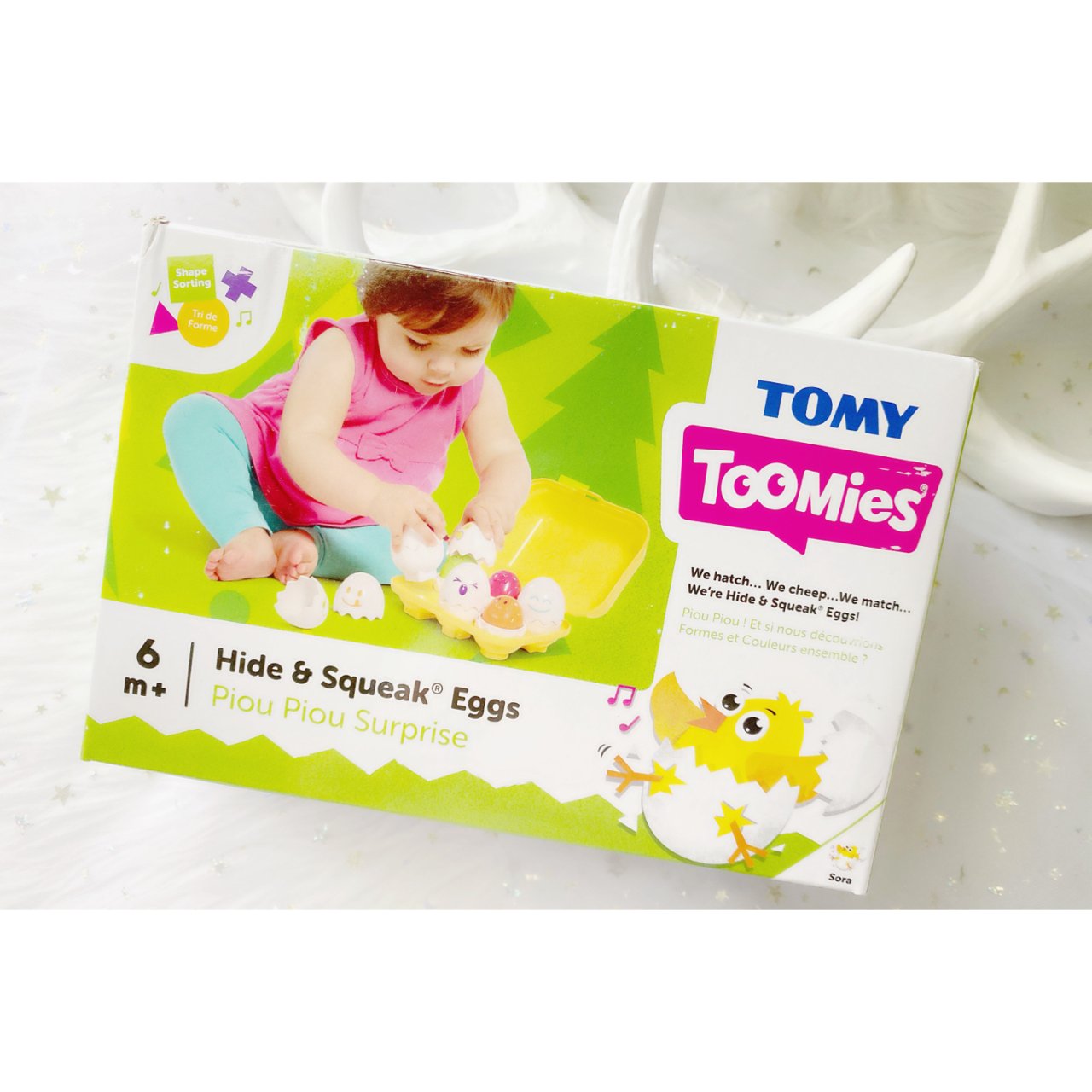 TOMY | 会叫的鸡蛋盒子▫️宝宝玩具...