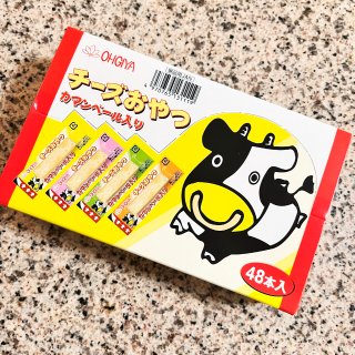 【日本直邮】扇屋Ohgiya 高钙小零食 芝士鳕鱼奶酪条48条 - 亚米