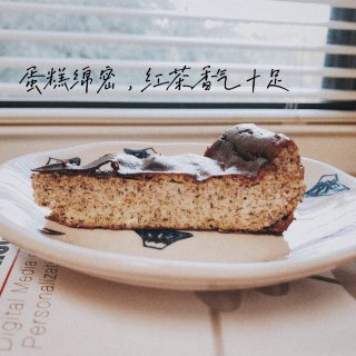 【余韵十足】红茶巴斯克芝士蛋糕🍰☕️...