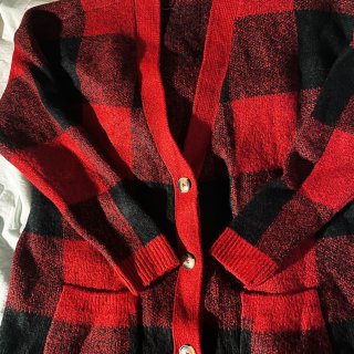梅西的 Style&Co 红黑格子毛衣 ...