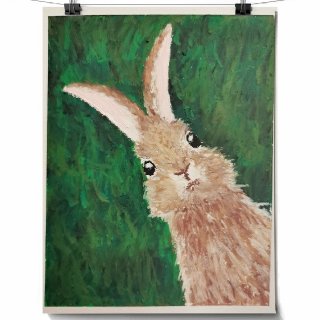 油画棒临摹—野兔...