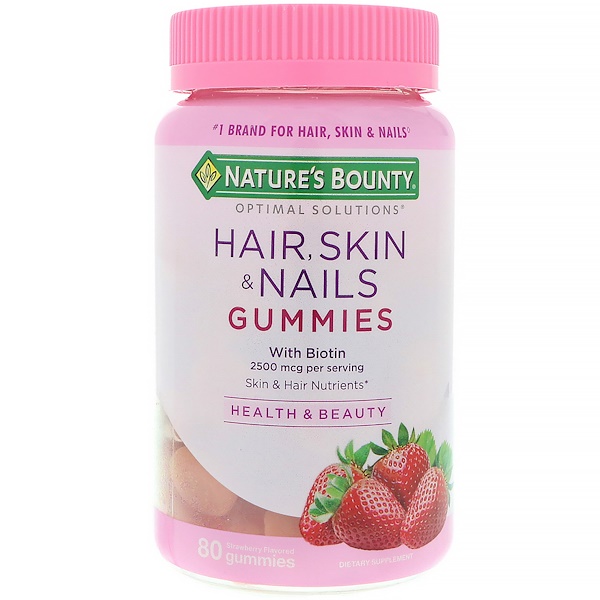 Nature's Bounty Hair, Skin, & Nails with Biotin 胶原蛋白软糖 80粒