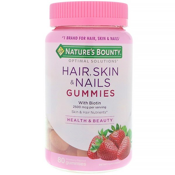 $4.91 Nature s Bounty Hair, Skin, & Nails with Biotin 胶原蛋白软糖 80粒