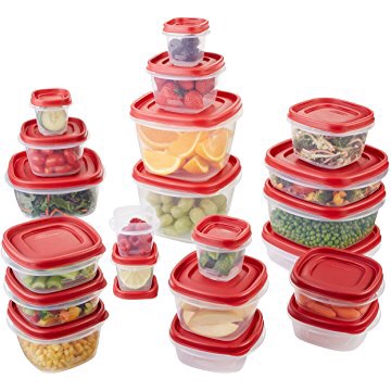 Amazon.com: Rubbermaid Easy Find Lids Food Storage Container, 42-Piece Set, Red: Food Savers: Kitchen & Dining