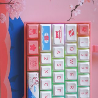 Akko键盘🌸｜东京限定款⛩超少女心粉色...