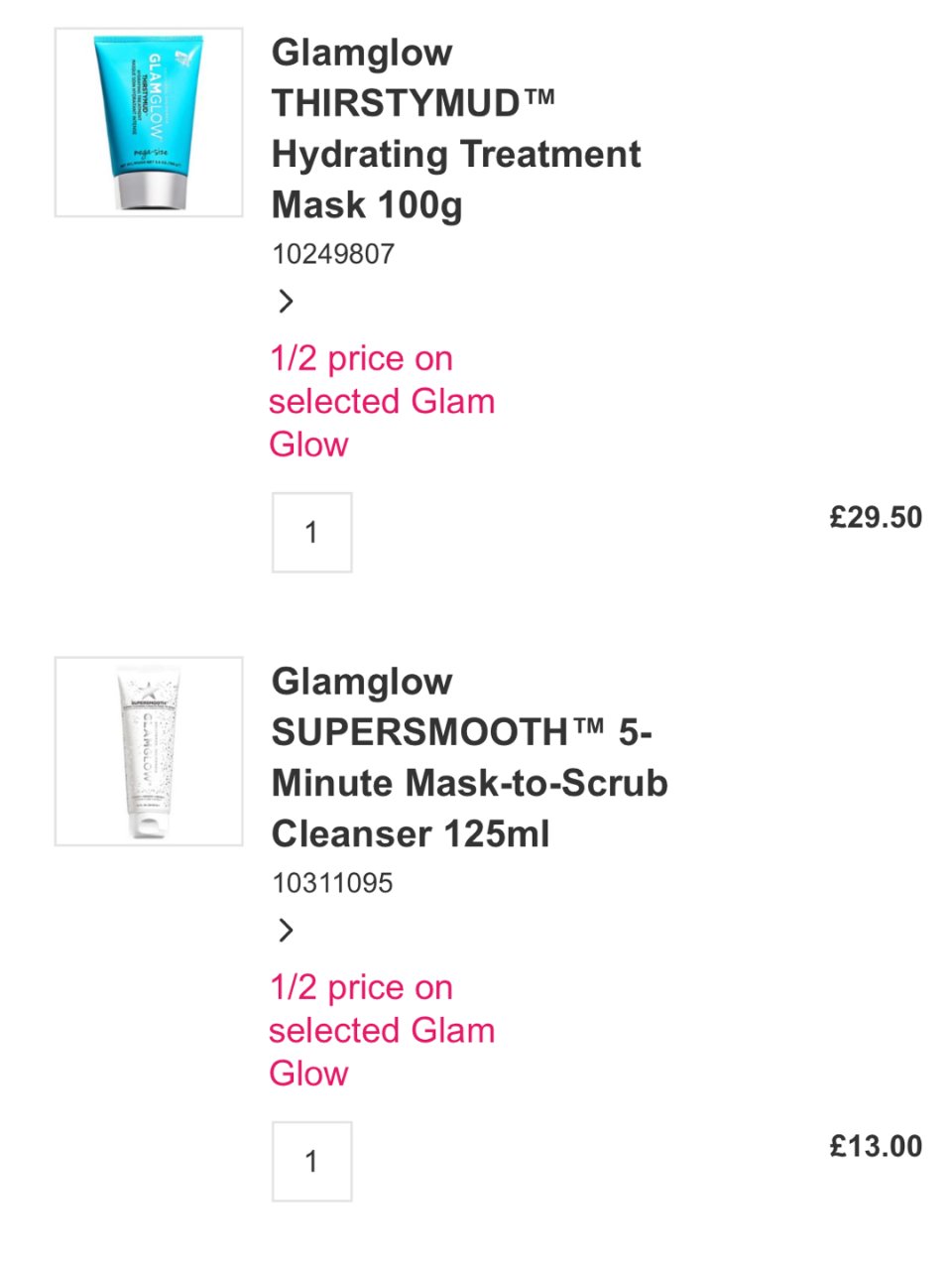 Boots巨折Glamglow面膜...