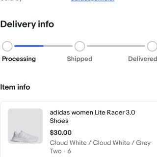 eBay 阿迪白色运动鞋才15刀，附折扣...