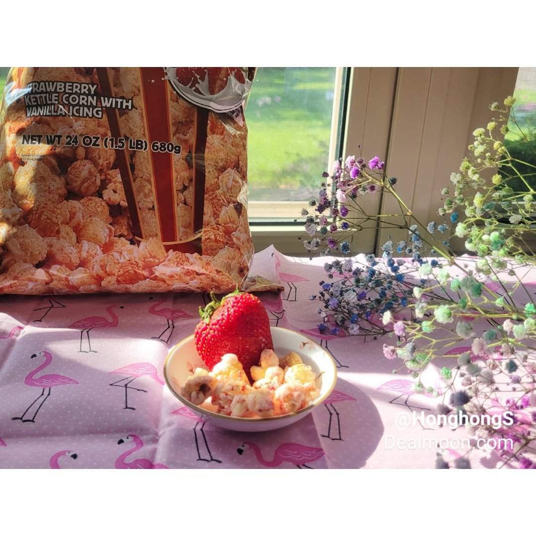 酸酸甜甜的夏天 – 草莓爆米花+火烈鸟的...