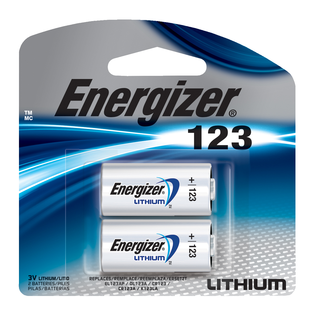 Energizer 特种锂电池 123A 2个装