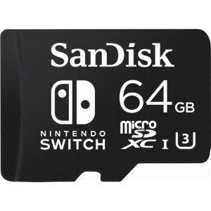 SanDisk 64GB microSDXC Memory Card for Nintendo Switch