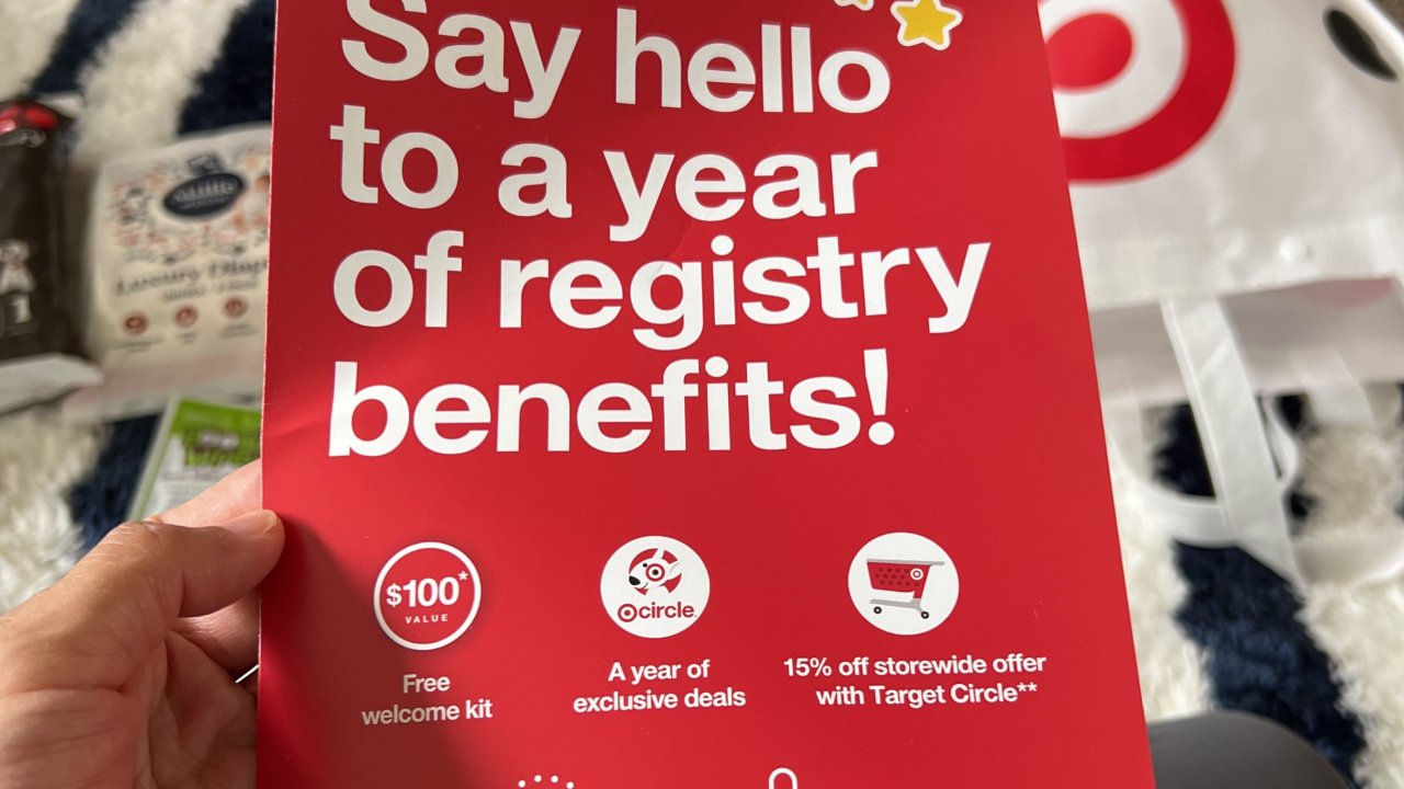 分享Target baby registry的免费礼包(官称价值$100)