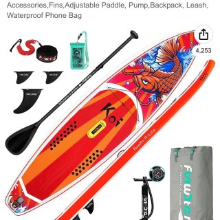 FEATH-R-LITE Inflatable Stand Up Paddle Board 11'6''x33''x6'' Ultra-Light (20.7lbs) SUP with Paddleboard Accessories,Fins,Adjustable Paddle, Pump,Backpack, Leash, Waterproof Phone Bag : Sports & Outdoors