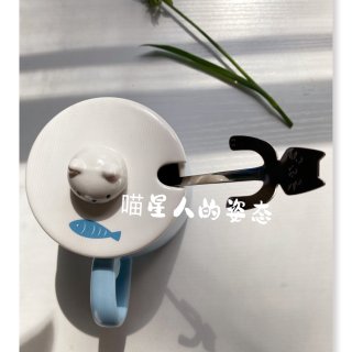 萌系日本猫咪 不锈钢挂边/长挂边勺...
