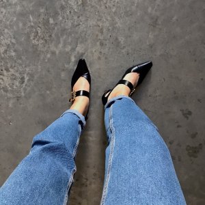 小众鞋 | Salondeju金属粗跟鞋