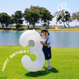 五月的天，五月的你～萌娃数字气球生日照🎈...