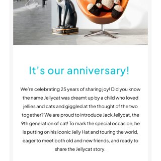 Jellycat成立25周年发售第九代J...