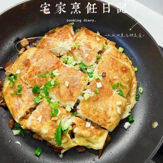 宅家烹饪日记👩🏻‍🍳武汉三鲜豆皮...