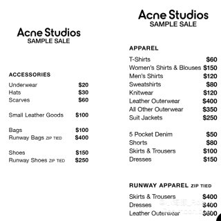 Acne Studios Sample ...