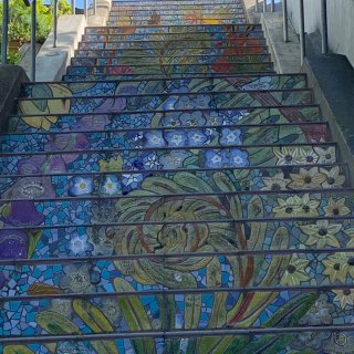 旧金山最美童话阶梯...