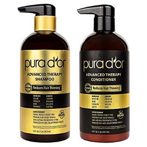 Pura d'or Advanced 深层滋润修复洗发水+护发素 金标
