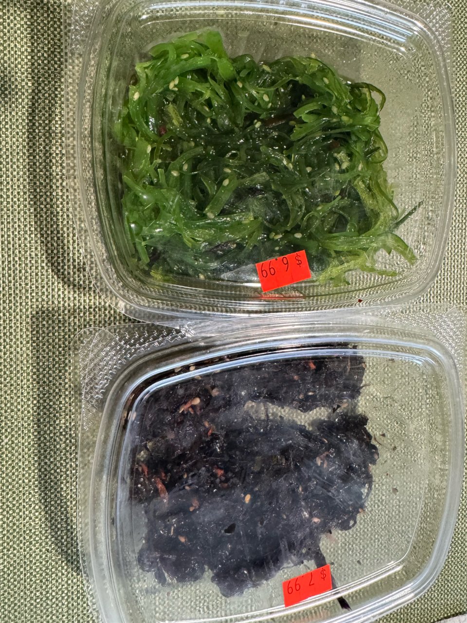 购于韩国超市的两种seaweed!...