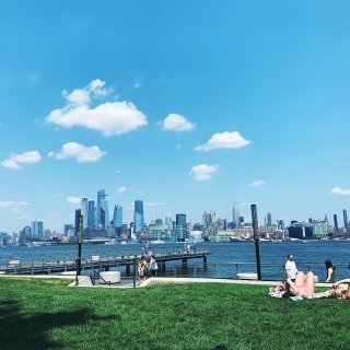 NJ&NYC交界河边风景 | 野餐约会小...