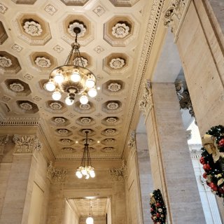 芝加哥车站的超巨大耶诞树🎄🌟绝不可错过！...