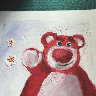 2021👋陪伴我7年的草莓熊画像❤️...