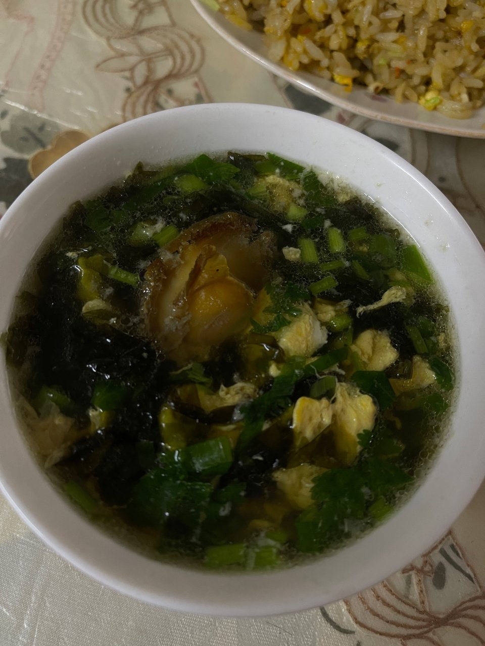 鸡蛋海菜汤