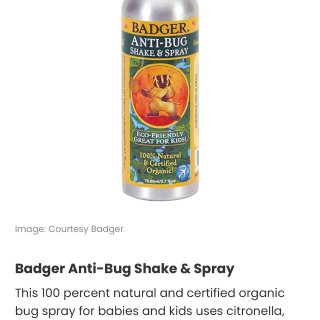 Badger - Anti-Bug Shake & Spray, DEET-Free Natural Bug Spray, Eco-Friendly, Certified Organic Mosquito Spray, Great for Kids, Insect Repellent, 4 Fl Oz : Health & Household