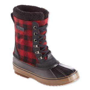 $67.49 Men s L.L.Bean Snow Boots, Lace-Up Print雪地靴