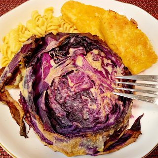 Purple cabbage “stea...